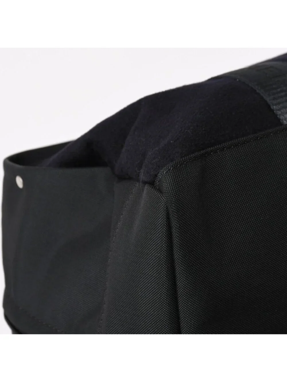 Chanel Sports Line Handbag CC Logo Wool Nylon Navy Black